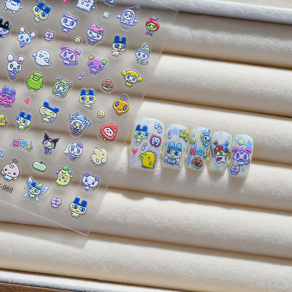 Bandai Model Tamagotchi - Novos Adesivos de Unha Tamagotchi Mametchi