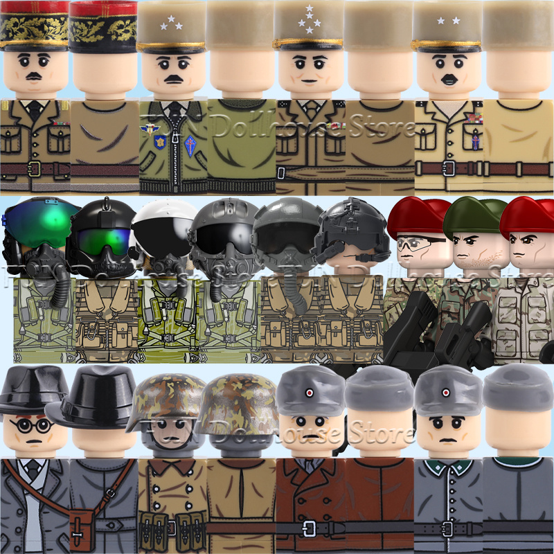 Lego Minifigure Holder - Figuras de Ação de Soldados Militares