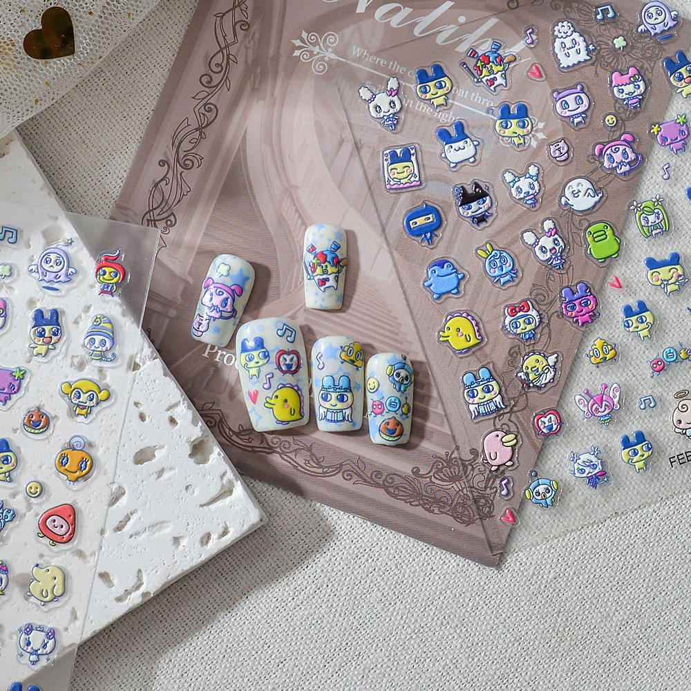 Novos Adesivos de Unha Tamagot - Bandai Model Tamagotchi avaliação e preço